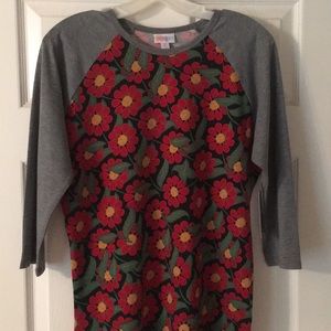 Flower Baseball Tee